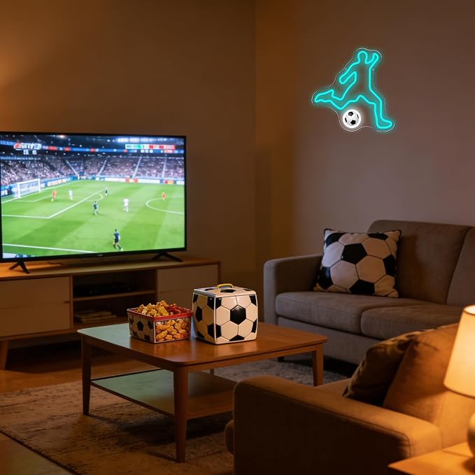 Allball Soccer Neon Sign, Football Neon Light USB Powered, - Image 3