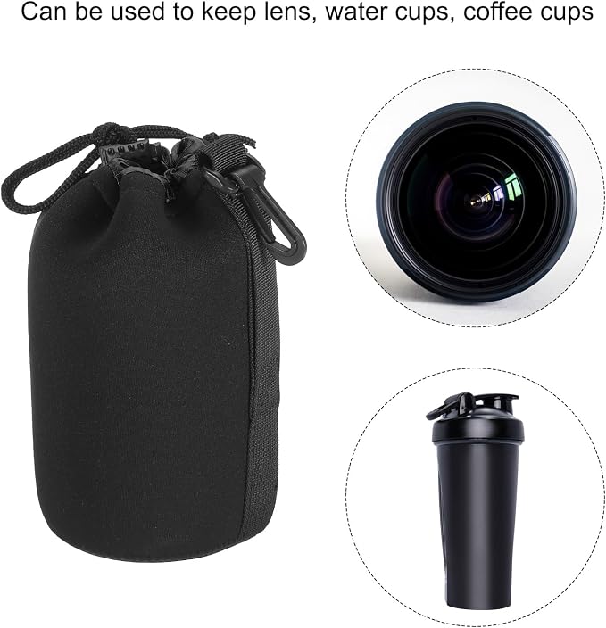 PATIKIL Camera Lens Bag, 3.5" IDx7.1 H Drawstring Lens Pouch - Image 6