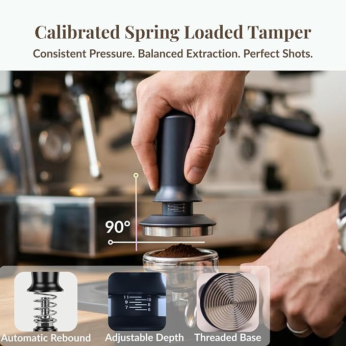 8 PCS Espresso Accessories Kit, 53.3mm Espresso Tamper 54mm Portafilter - Image 4