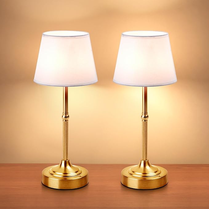 LUTEC 2 Pack Cordless Table Lamp, Battery Operated Lamp - Image 9