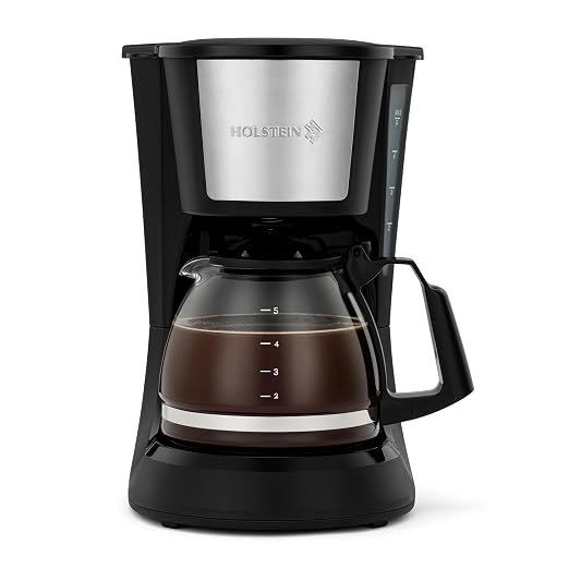 Holstein Housewares 5 Cup Drip Coffee Maker – Compact and User-Friendly by HolsteinHousewares