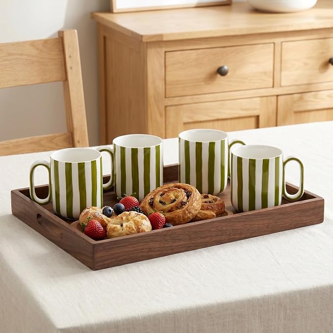 Ceramic Coffee Mugs Set of 4, 15 oz Stoneware Coffee Cups - Image 5