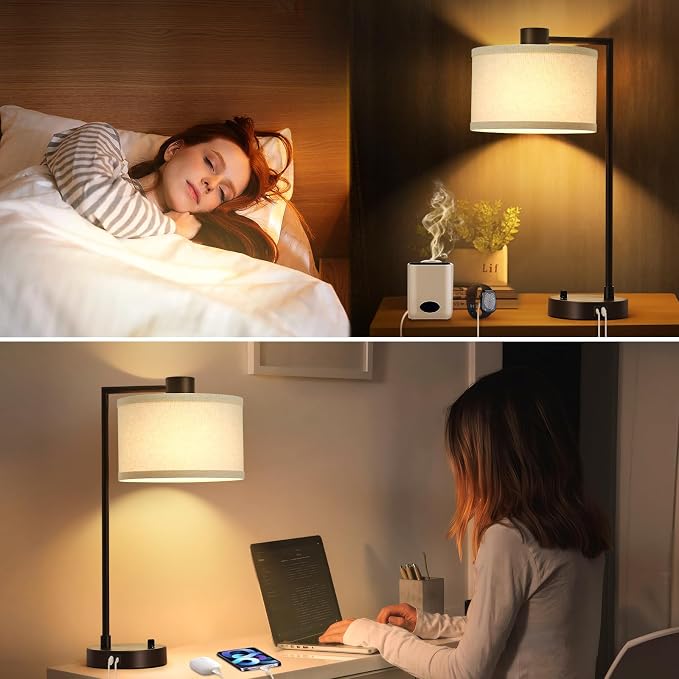 Luvkczc Table Lamp for Bedroom Set of 2 - Image 5
