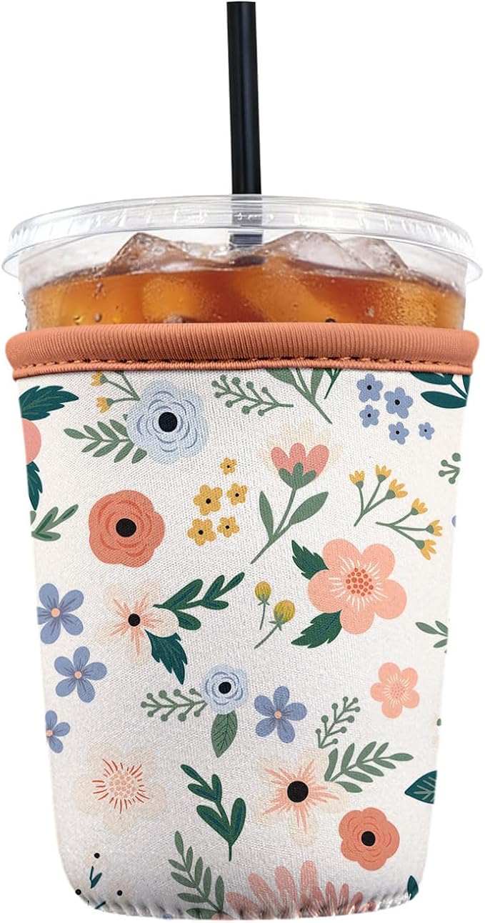 Reusable Insulated Neoprene Iced Coffee Sleeve by Cavllson