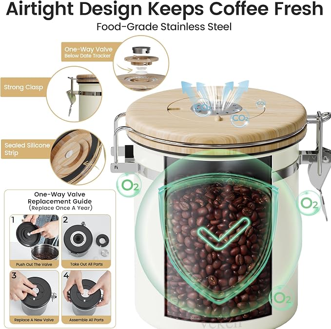 Veken Coffee Sugar Canister - Image 4