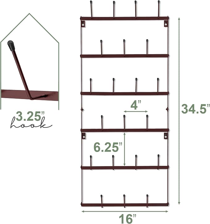 Sorbus Mug Rack for Wall - Image 6