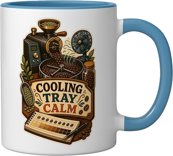 Cooling Tray Calm Coffee Roasting Ceramic Mug - Image 2