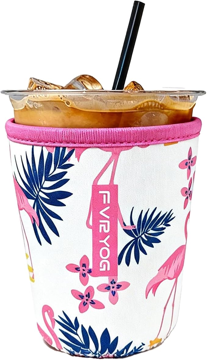 Reusable Insulated Neoprene Iced Coffee Sleeves by Fvryog