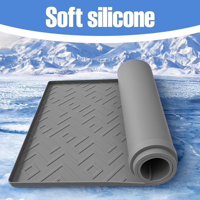 Water Cooler Mat – 19.7" x 19.7" Silicone Water Dispenser Mat - Image 7