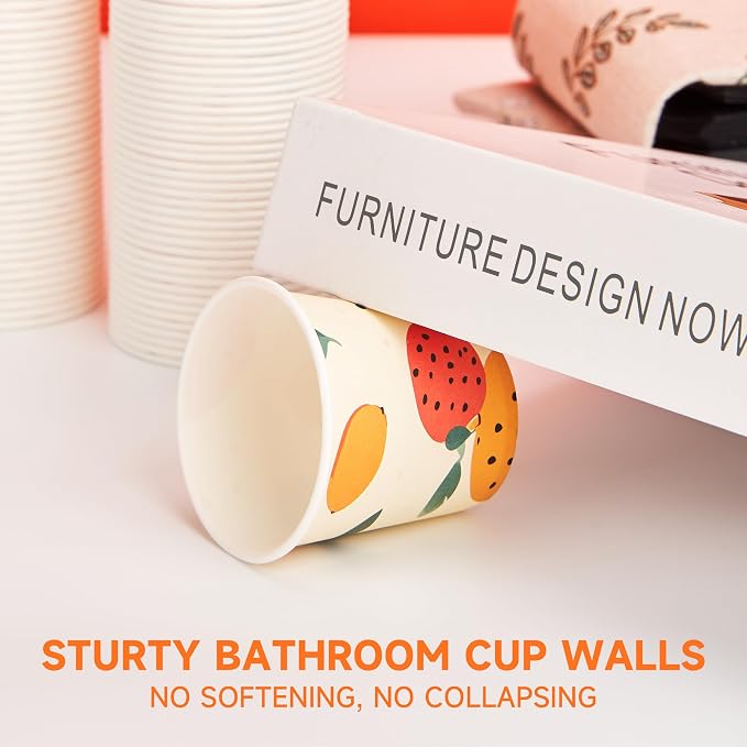METAPRINT 600 Pack 3 oz Bathroom Cups, Disposable Paper Cups - Image 7