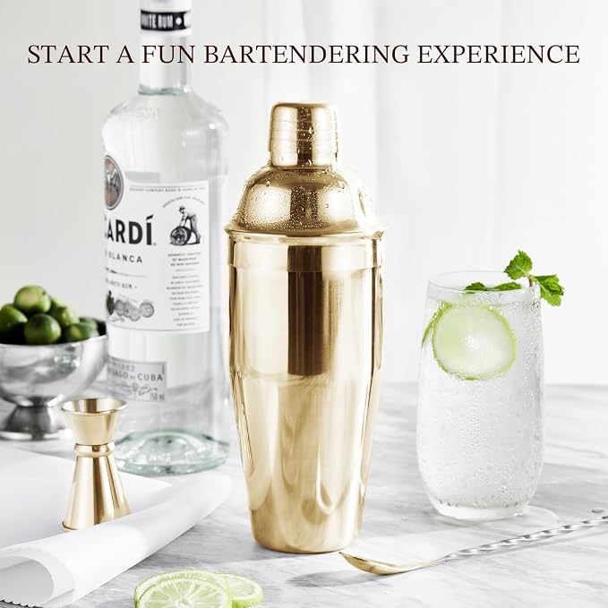 KITESSENSU Cocktail Shaker Set, Stainless Steel Bartending Kit - Image 2