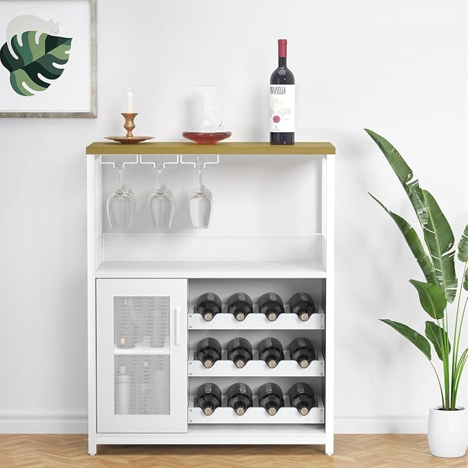 OUTLANE 3-Tier Wine Bar Cabinet by OUTLANE