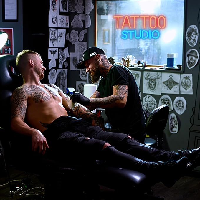 Tattoo Neon Sign For Wall Decor, Tattoo Studio Neon Sign Dimmable Tattoo Neon - Image 5
