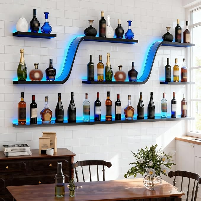 59in Wall Mounted Wine Rack - Image 6