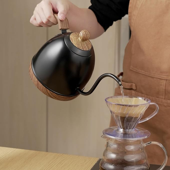 Electric Stainless Steel Gooseneck Kettle Temperature Control Variable - Image 3
