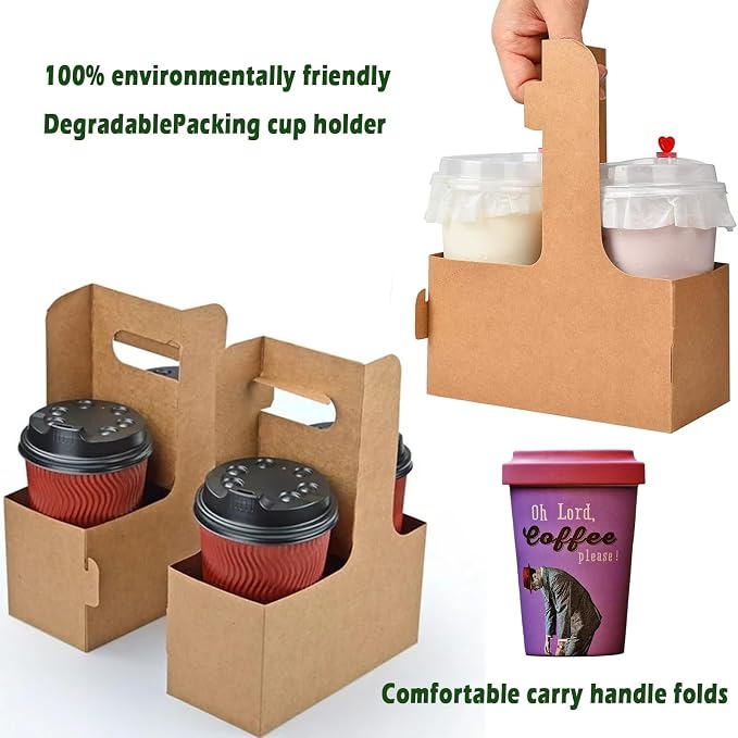 20 Pack Kraft Drink Carrier - Image 5