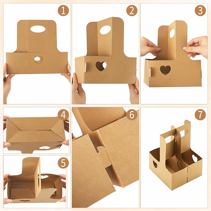 2 Cup Drink Carrier with Handle - Image 4