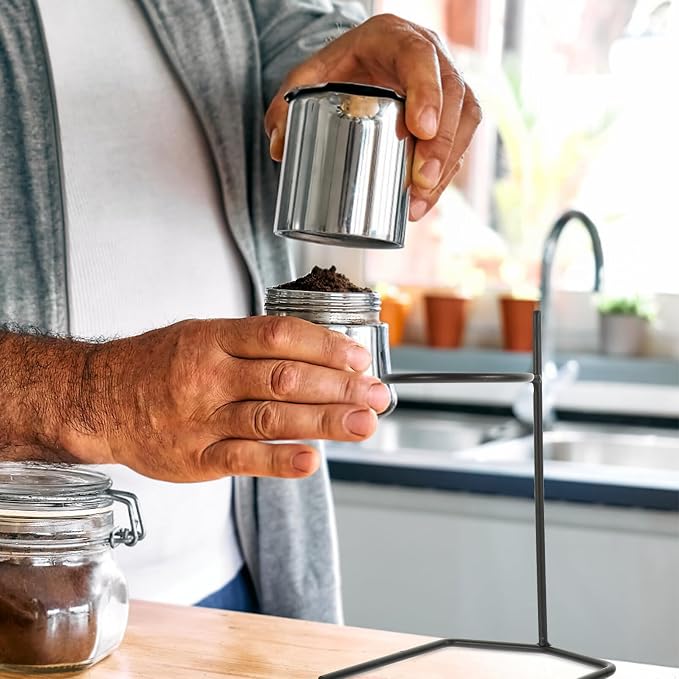 Metal Coffee Dripper Stand Coffee Station Dripper Stainless Steel Stand Filter - Image 5