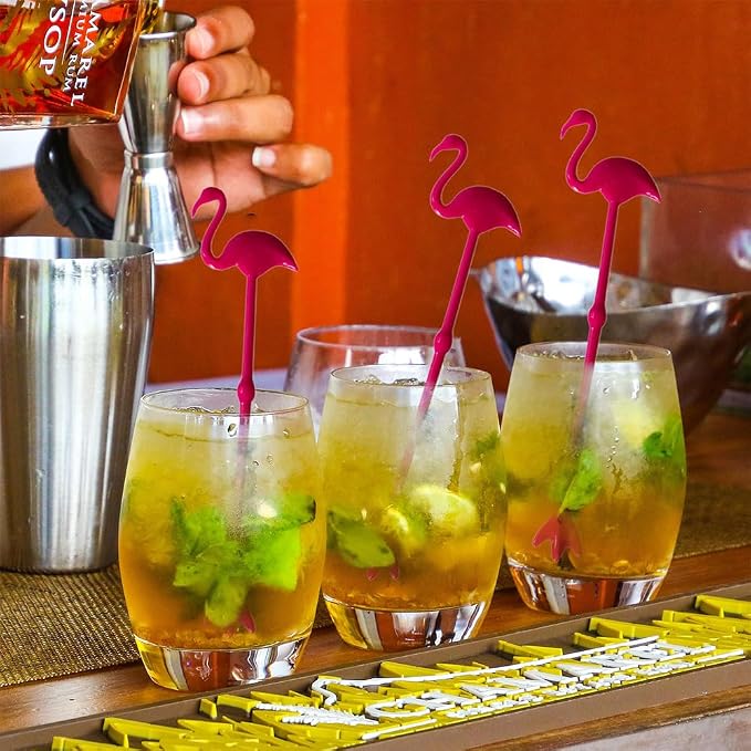 6 Pcs Cocktail Swizzle Sticks, Decorative Cocktail Stirrers - Image 6