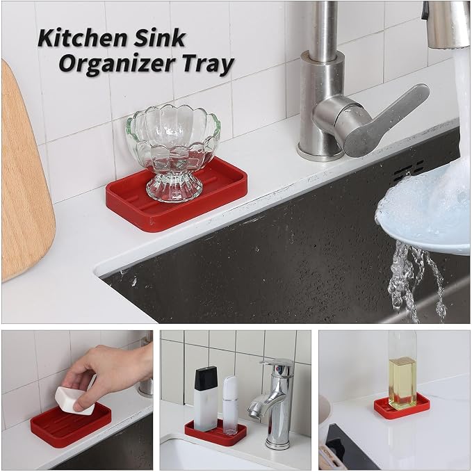MicoYang Silicone Kitchen Sink Organizer Tray - Image 4
