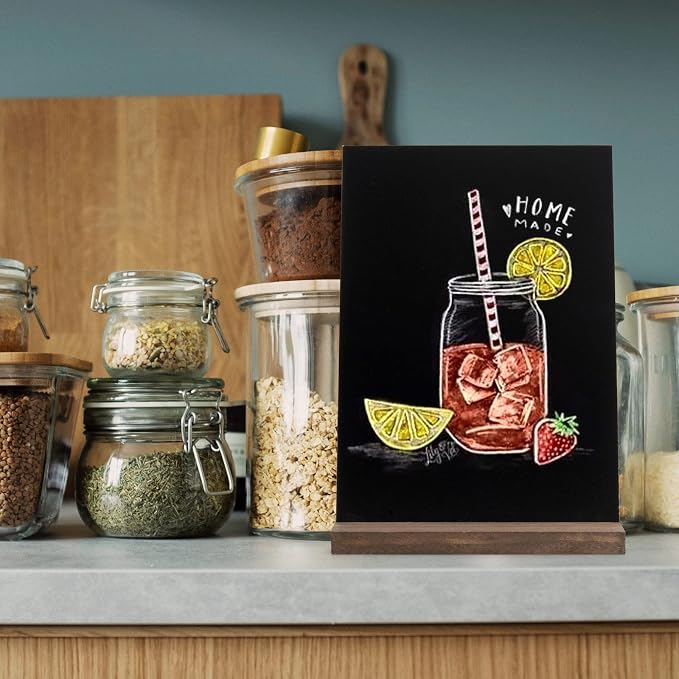 ONUPGO Mini Chalkboard Signs, 6 x 9 Inch Vintage Tabletop Chalk Board Sign - Image 8