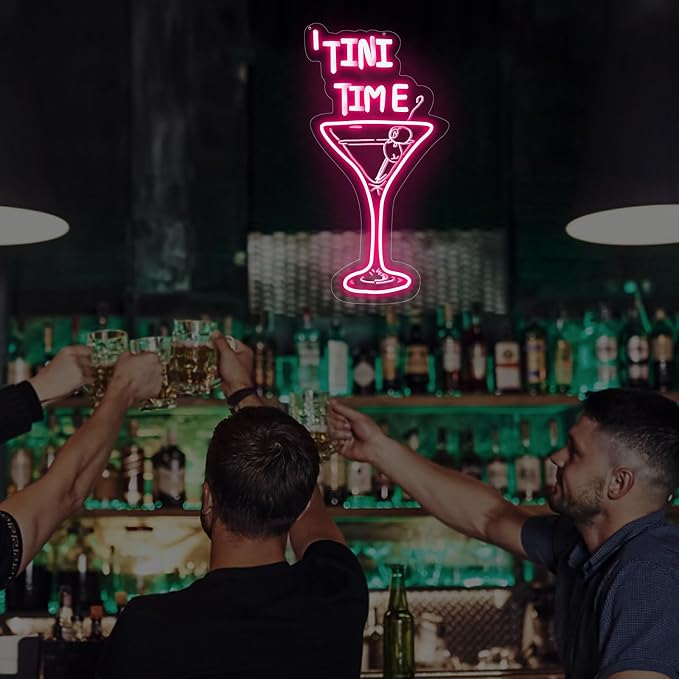 Tini Time LED Neon Sign, Martini Neon Sign - Image 7