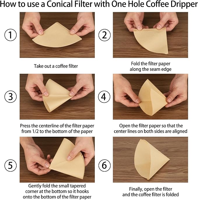 Mongdio Ceramic Pour Over Coffee Dripper, Reusable Porcelain Portable Pour Over - Image 3