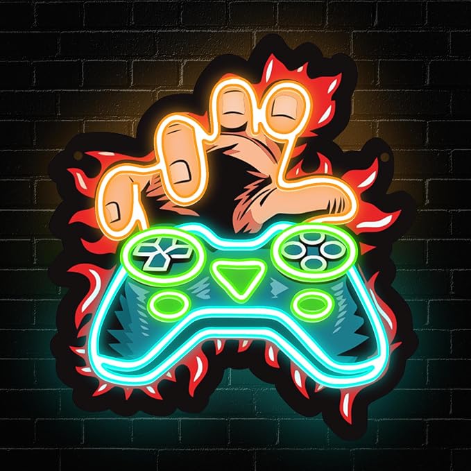 Gamer Neon Sign, Gaming Led Neon Light Signs by Unknown