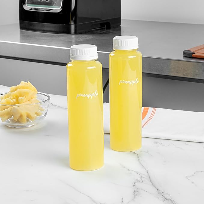 Restaurantware Label Tek 1.9 x 1 Inch Pineapple Juice Bottle Labels 100 - Image 3