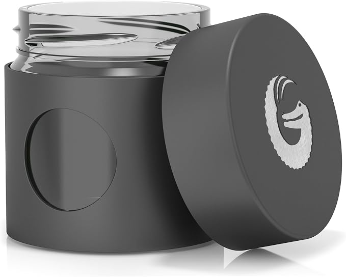 Coffee Gator Mini Coffee Canister- 4oz Borosilicate Glass, Little Container - Image 3