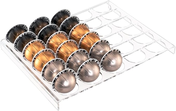 SUMERFLOS Coffee Capsule Storage Tray, Drawer Insert Organizer Holds 30 Pods by Sumerflos