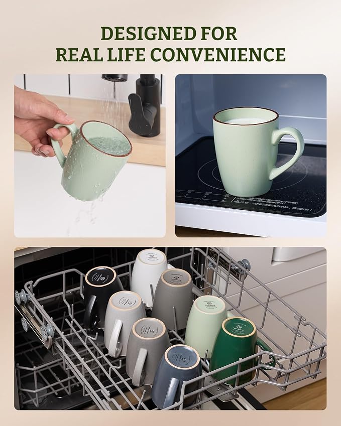 famiware Venus Coffee Mugs for 8, 13 oz Mug Set, Dringking Cup - Image 5