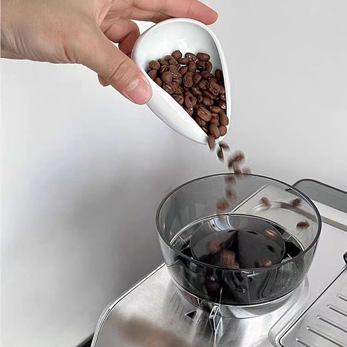 Coffee Dosing Tray Set With Spray Bottle And Grounds Needle, Pottery Bean Scoop - Image 5