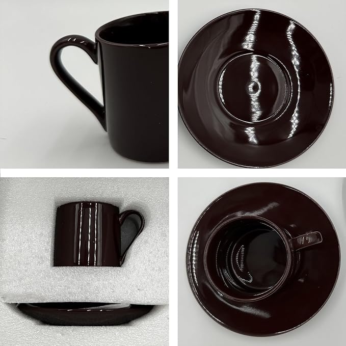 Porcelain Espresso Cups Set of 2 - Image 6