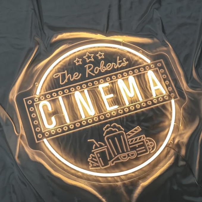 Custom Cinema Neon Sign Personalized Home Theater Name Neon Light Customized - Image 7