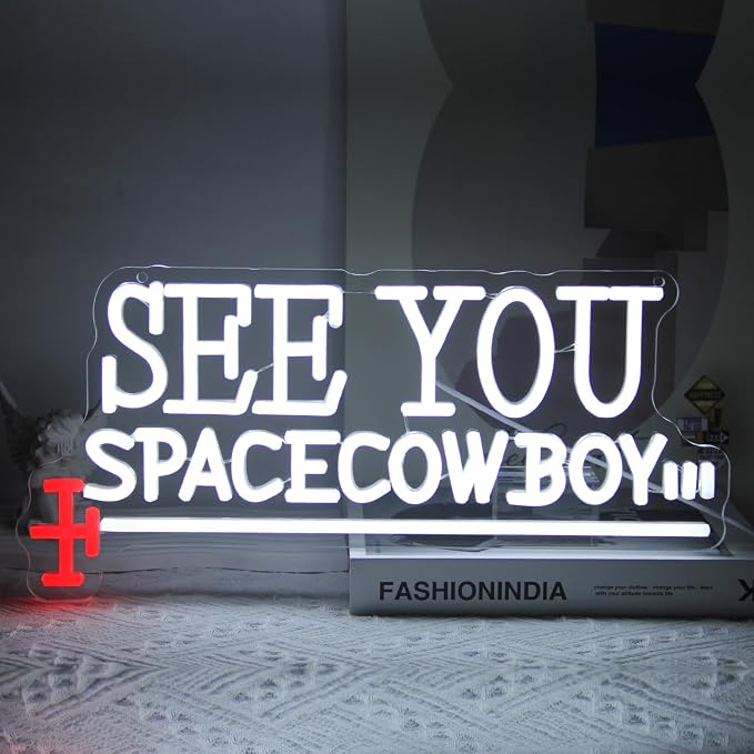 See You Space Cowboy Neon Sign Anime Neon Lights by Kullneon
