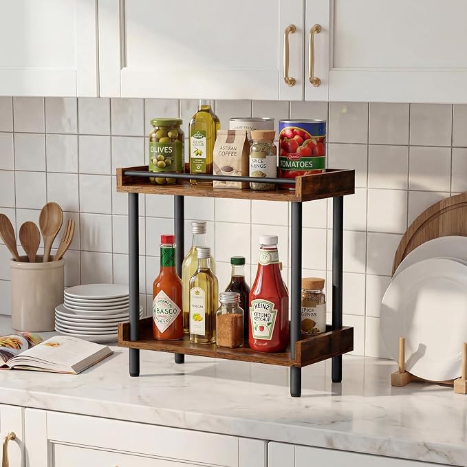 Coffee Bar Organizer and Kitchen Countertop Shelf - Image 3