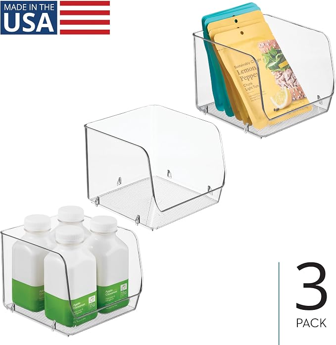 iDesign Stackable Open-Front Storage Bins - Image 2