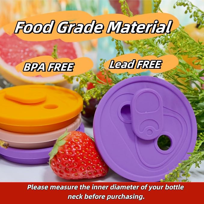 4 Pack Silicone Lids for Glass Cups - Image 5