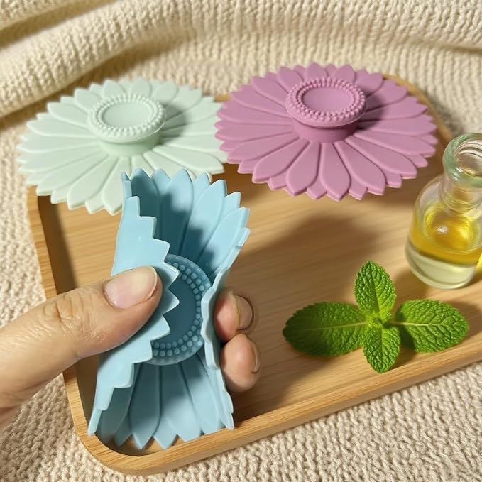 3 Pcs Silicone Cup Lid, Camping Mug Lid - Image 6