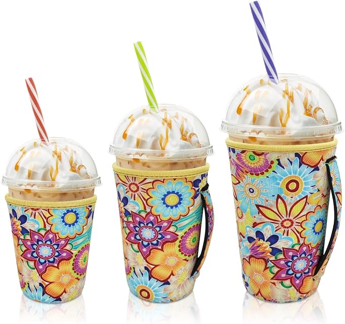 Iced Coffee Sleeve Insulator Sleeves by AJLTPA
