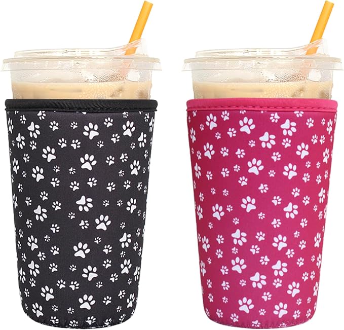 2 Pack Reusable Iced Coffee Sleeves by FRRIOTN