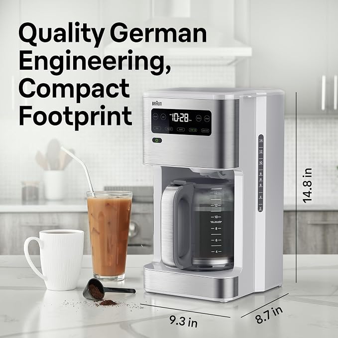 Braun PureFlavor 14‑Cup Programmable Coffee Maker – Fast Brew Speed, Touch - Image 3