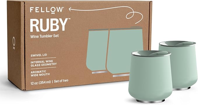 Fellow Ruby Wine Tumbler Set of 2 by Unknown