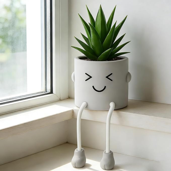 Cute Artificial Fake Plants Mini Succulents in Pots - Image 4
