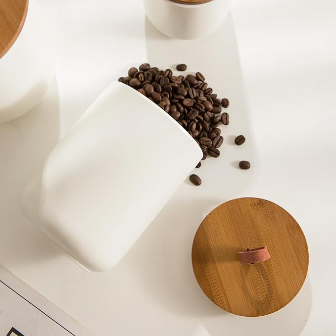 White Ceramic Canister Set - Image 8