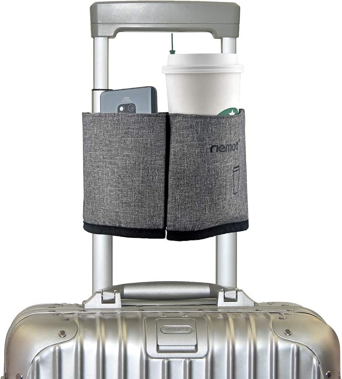 riemot Luggage Travel Cup Holder Free Hand Drink Carrier by riemot