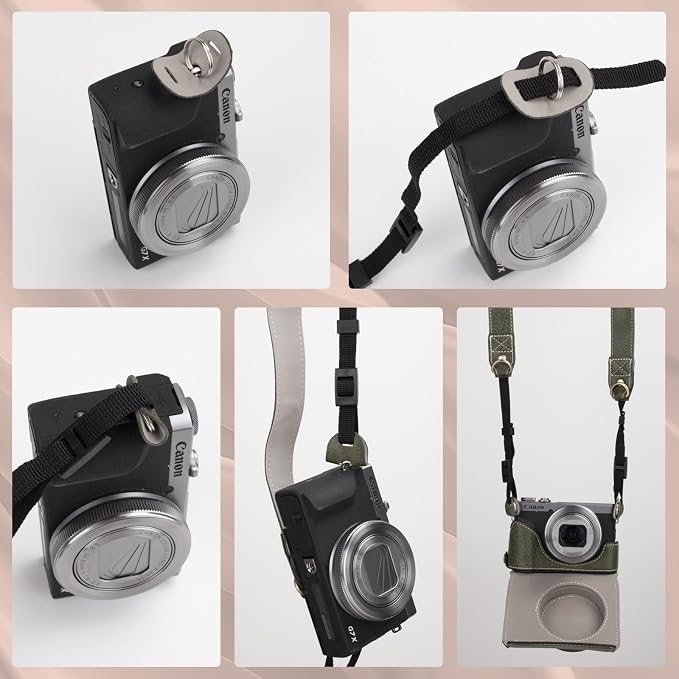 Rieibi G7 X G7X II G7X III Case, Vintage Leather Camera Case - Image 5