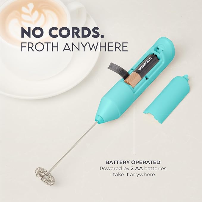 Zulay Kitchen Powerful Milk Frother AA Batteries Included – Ultra Fast Handheld - Image 4