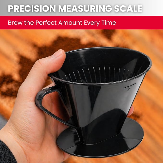 Westmark Pour Over Coffee Dripper, Coffee Filter Cone Size 2, Reusable Plastic - Image 3